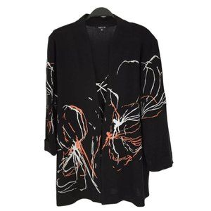 Misook Women's Embroidered Knit Sweater coat Size OX Plus